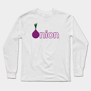 Onion Fun Typography Design Long Sleeve T-Shirt